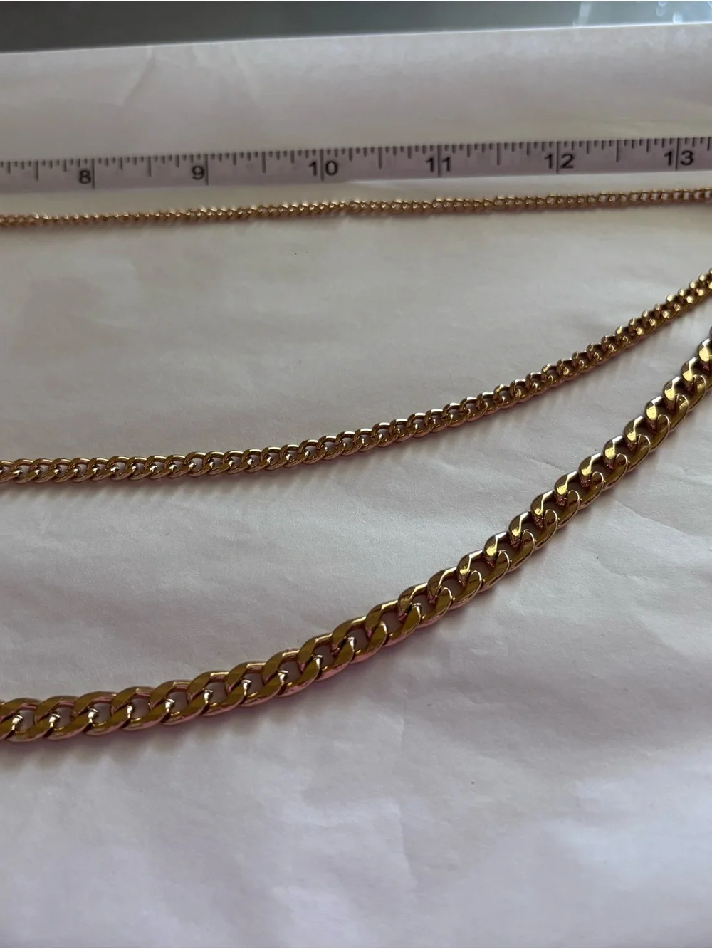 Target Gold-Tone Triple Layer Curb Necklace Set - Picture 4 of 5